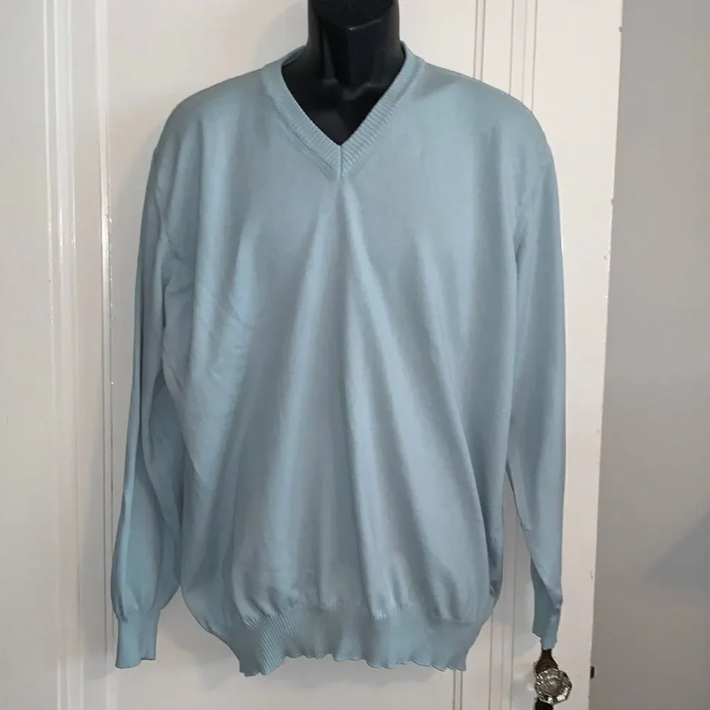 ‎T. Harris London mint green cotton sweater